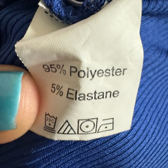 ✨5/$15 Sparkly Blue SHEIN party dress with stomach cutout size large - Picture 6 of 6